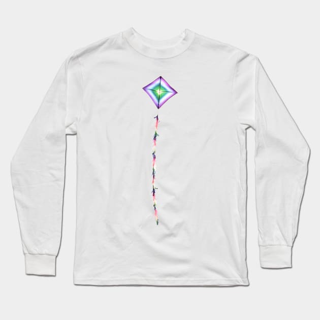 Kite Dreams Long Sleeve T-Shirt by PictureNZ